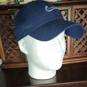 Nike Dark Blue Club Cap with White Logo Size M/L